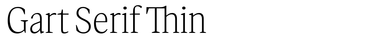 Gart Serif Thin